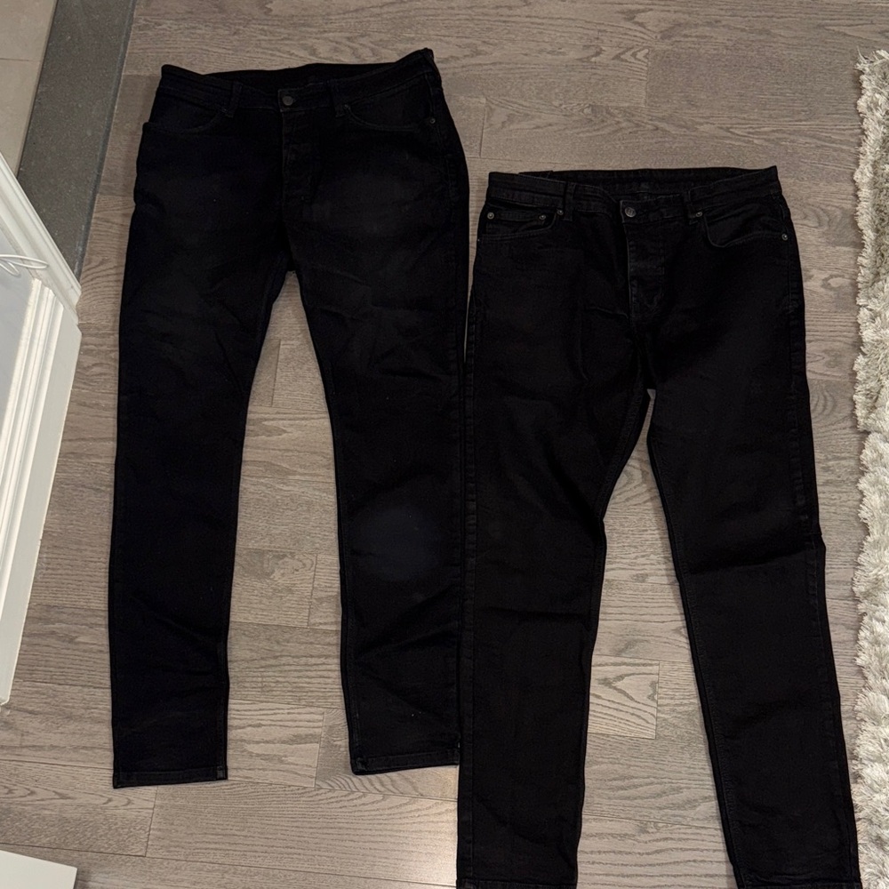 2 Pair Black Ksubu Jeans - Picture 2 of 2